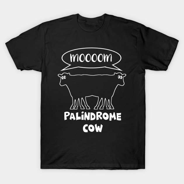 Palindrome Cow T-Shirt by Timeforplay